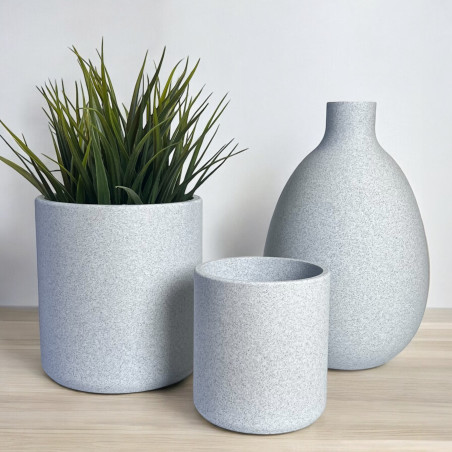 copy of Doniczka nietłukąca beton 13cm piękne doniczki szara nowoczesna dom KAJAWIS