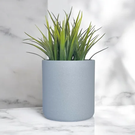 Unbreakable Concrete Flowerpot 9cm Gray Modern Home KAJAWIS