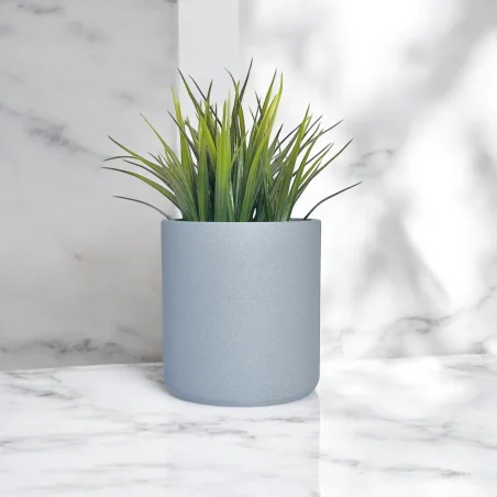 Unbreakable Concrete Flowerpot 9cm Gray Modern Home KAJAWIS