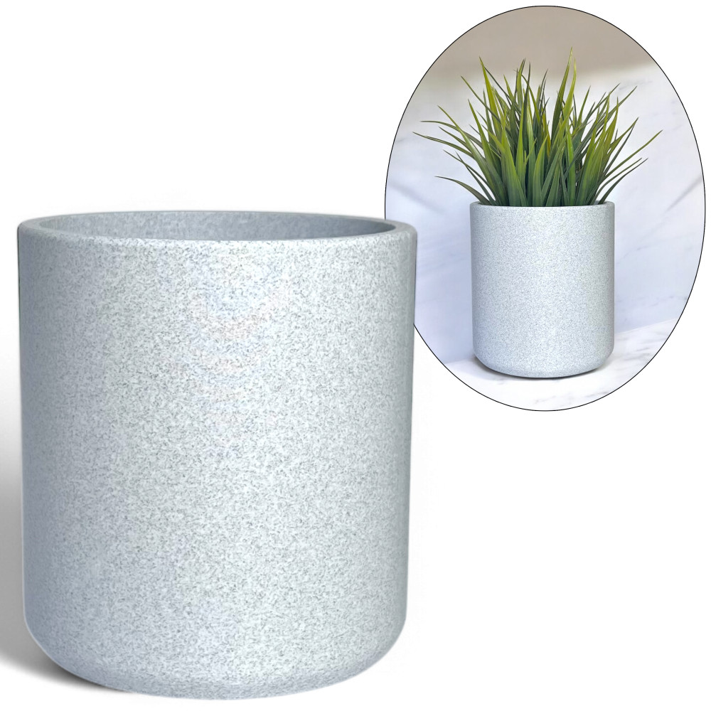 copy of Doniczka nietłukąca beton 13cm piękne doniczki szara nowoczesna dom KAJAWIS