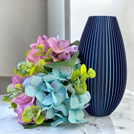 Unbreakable Vase Scandinavian Modern 3D Vase with Artificial Flowers Kajawis