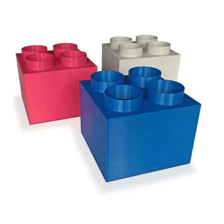 Small Block Crayon Holder Desk Organizer