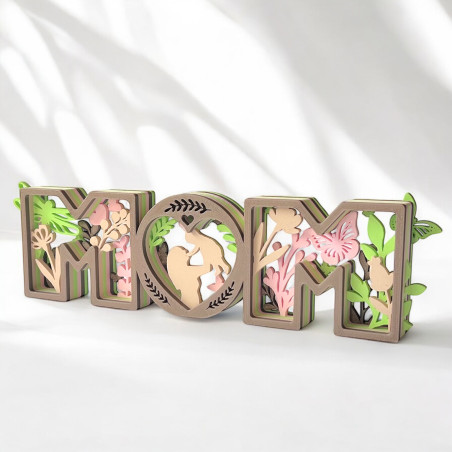Napis figurka dekoracyjna Mom