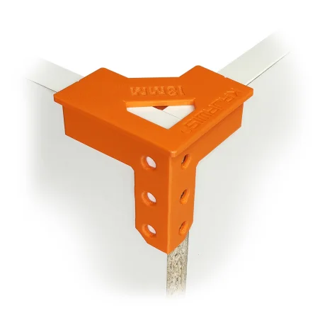 Woodworking Clamp "Third Hand" SET 4xL 2xT for 18 mm Mounting Plate - Angled