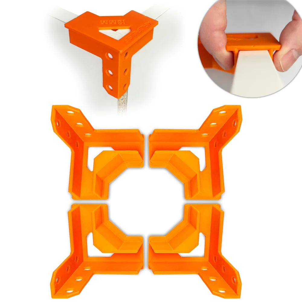 Carpenter's Bracket 4xL 3 Holes for BLUM for 18mm Mounting Plate Angled