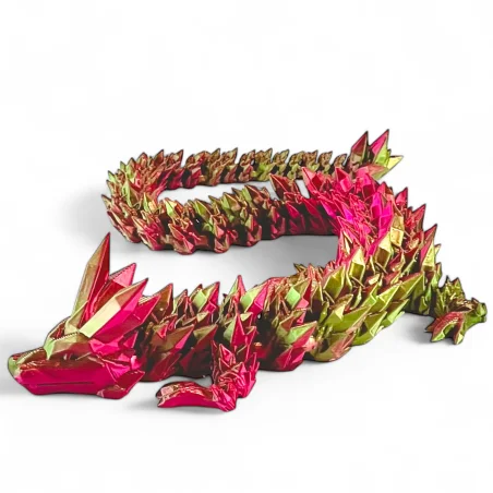 3D Dragon Figurine Crystal Dragon 35cm Room Decoration