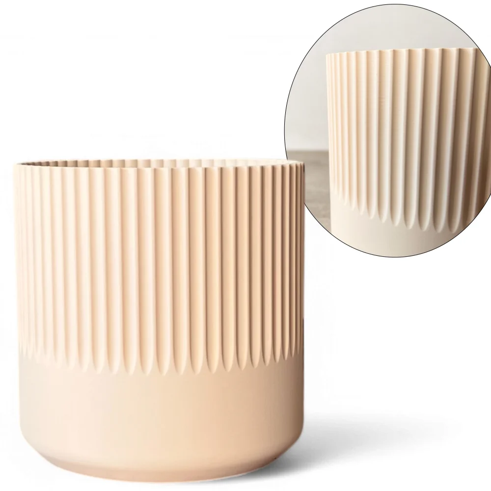 Unbreakable Beige Flower Pot 10cm