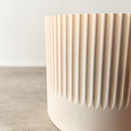 Unbreakable Beige Flower Pot 10cm