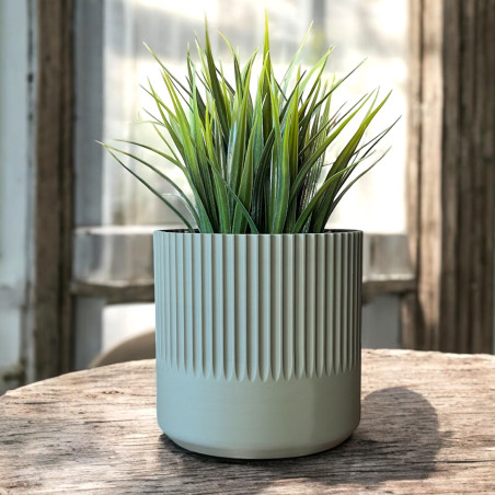 Doniczka nietłukąca oliwkowa 14cm