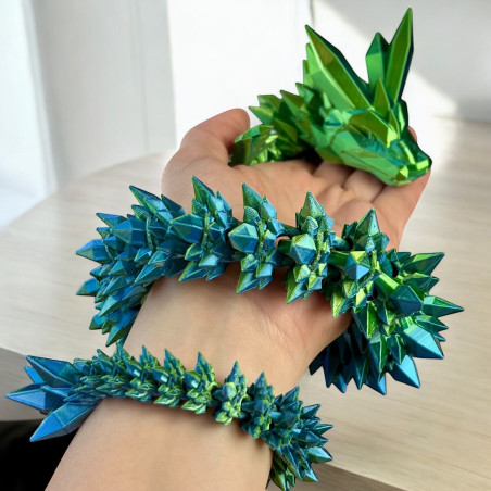 copy of Smok 3D Dragon Figurka smoka Kryształowy smok 42cm Dekoracja pokoju