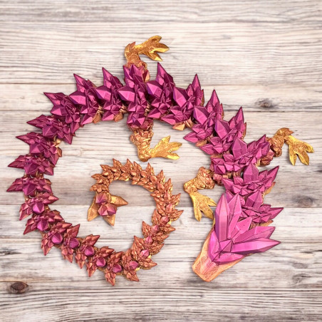 copy of Smok 3D Dragon Figurka smoka Kryształowy smok 42cm Dekoracja pokoju