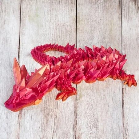 3D Dragon Crystal Dragon Figurine 60cm Room Decoration