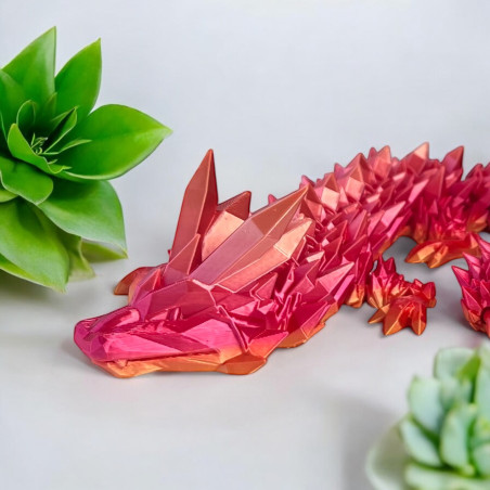 copy of Smok 3D Dragon Figurka smoka Kryształowy smok 42cm Dekoracja pokoju