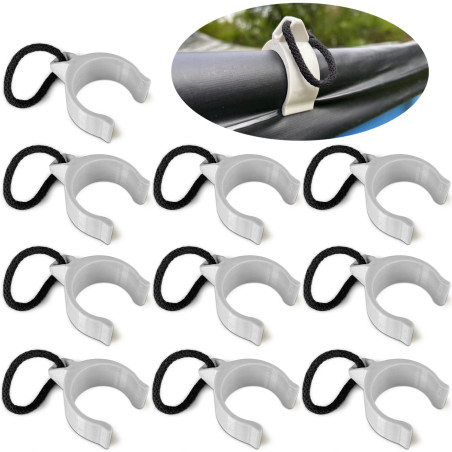 10x Klips do plandeki uchwyt do basenu stelażowego 40mm INTEX BESTWAY