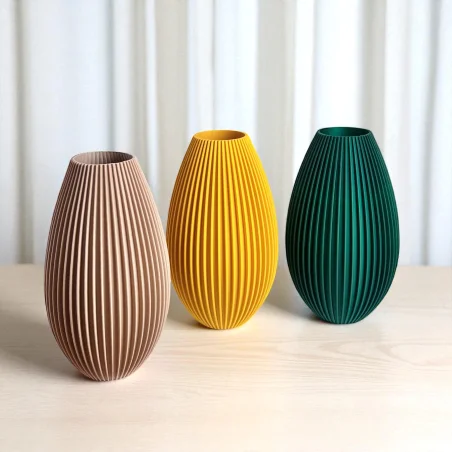 Unbreakable Vase Scandinavian Modern 3D Vase with Artificial Flowers Kajawis