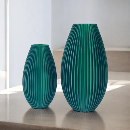 Unbreakable Vase Scandinavian Modern 3D Vase with Artificial Flowers Kajawis