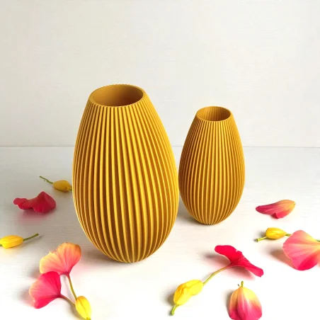 Unbreakable Vase Scandinavian Modern 3D Vase with Artificial Flowers Kajawis