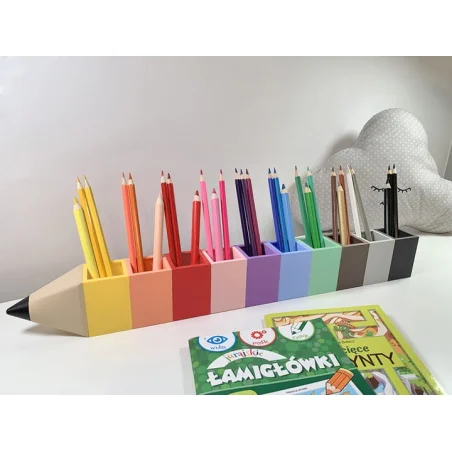Crayon Holder in 10 PASTEL Colors Desk Organizer for Kids