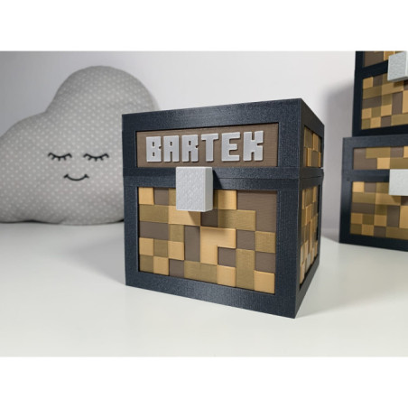 Skarbonka dla dziecka XL w stylu Minecraft BIO