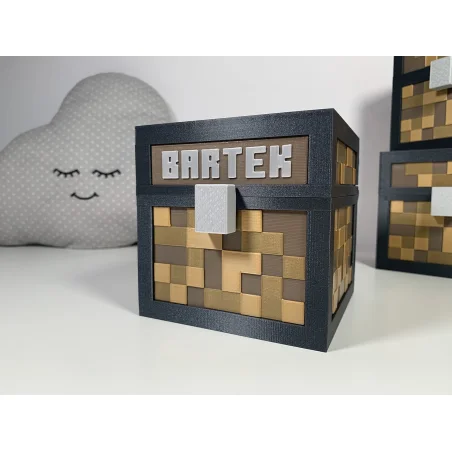 XL Minecraft-Style Piggy Bank for Kids BIO