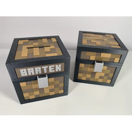XL Minecraft-Style Piggy Bank for Kids BIO