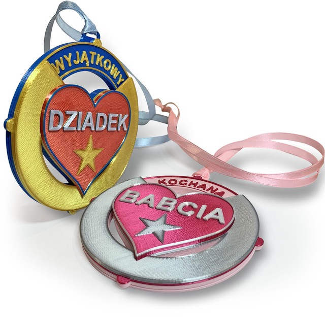 Medal/magnes obrotowy Dzień Babci Dziadka – zdjęcie 2