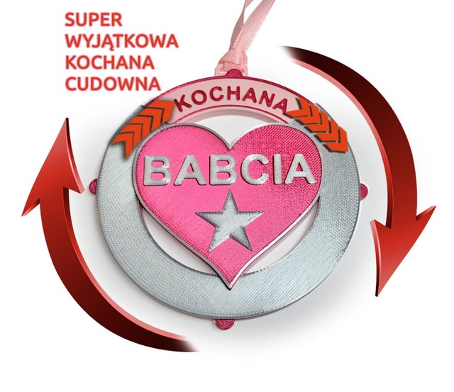 Medal/magnes obrotowy Dzień Babci Dziadka – zdjęcie 7