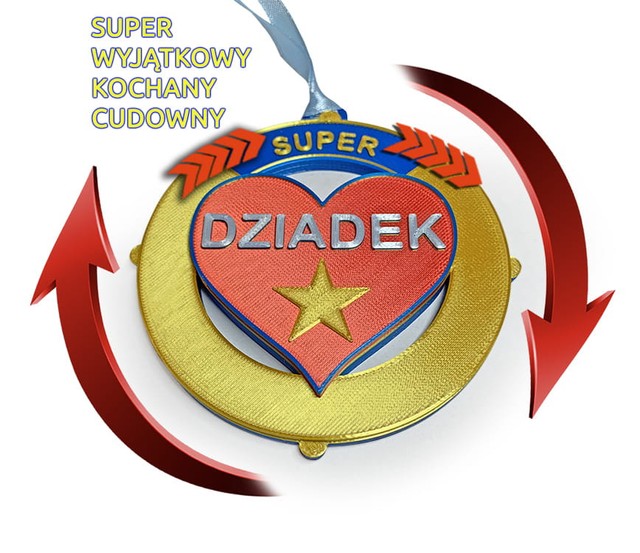 Medal/magnes obrotowy Dzień Babci Dziadka – zdjęcie 8