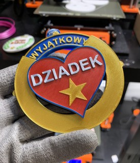 Medal/magnes obrotowy Dzień Babci Dziadka