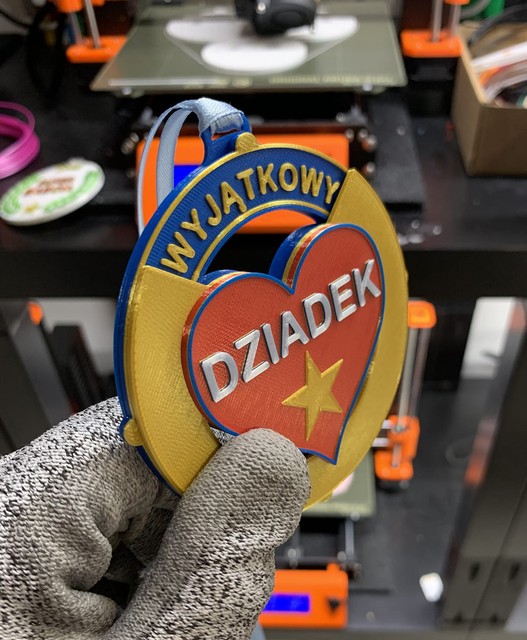 Medal/magnes obrotowy Dzień Babci Dziadka – zdjęcie 3