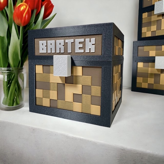 Pudełko XL z imieniem w stylu Minecraft EKO – zdjęcie 7
