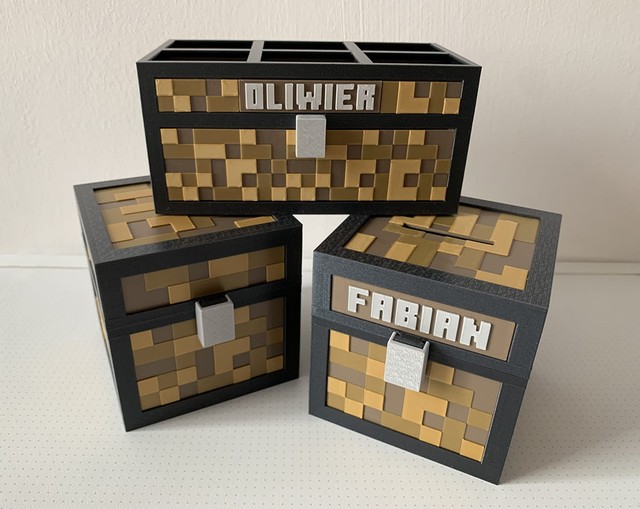 Organizer na kredki w stylu Minecraft – zdjęcie 2