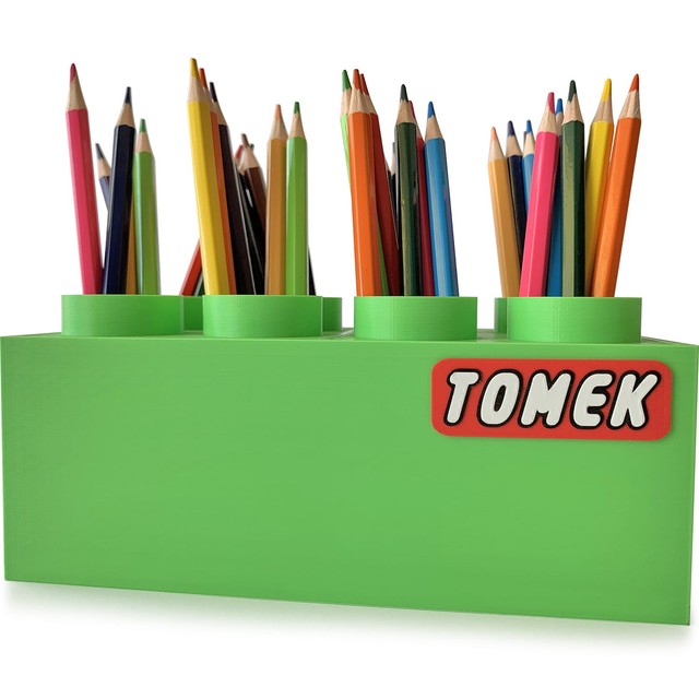 Organizer na kredki klocek