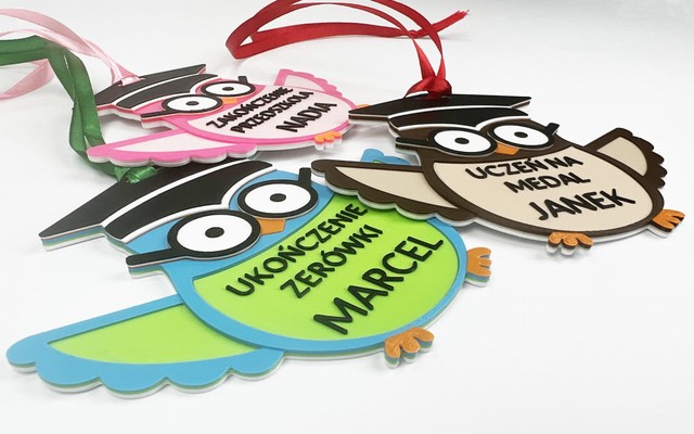 Medal Sowa Pasowanie na ucznia przedszkolaka – zdjęcie 3