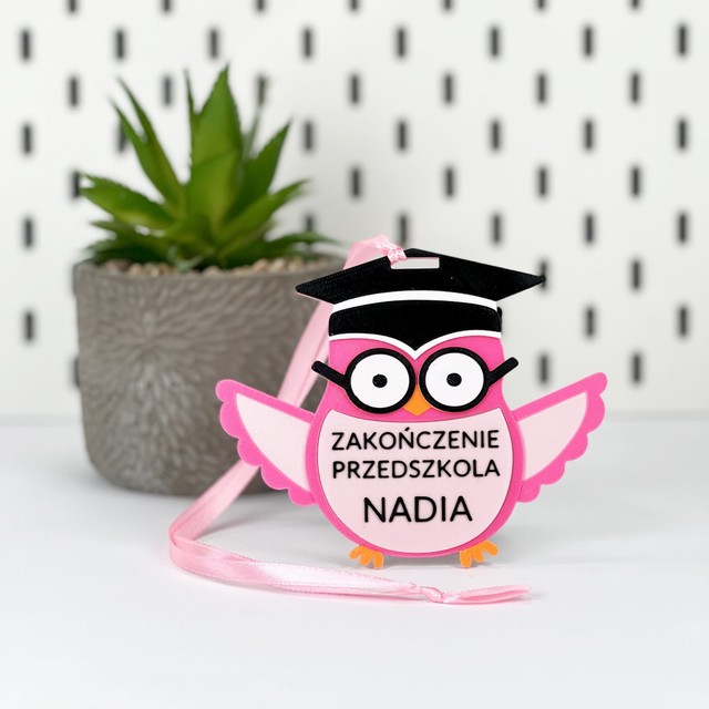 Medal Sowa Pasowanie na ucznia przedszkolaka