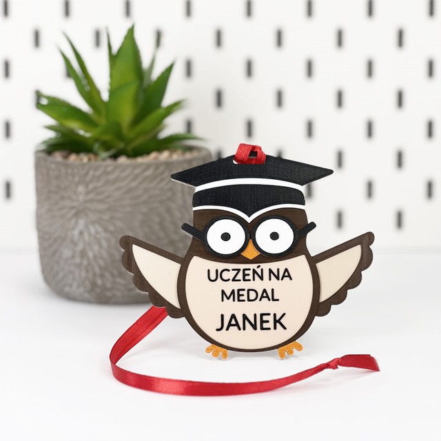 Medal Sowa Pasowanie na ucznia przedszkolaka – zdjęcie 2