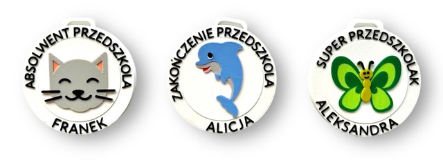 Medal dla dzieci 3D ZAKOŃCZENIE PRZEDSZKOLA – zdjęcie 4