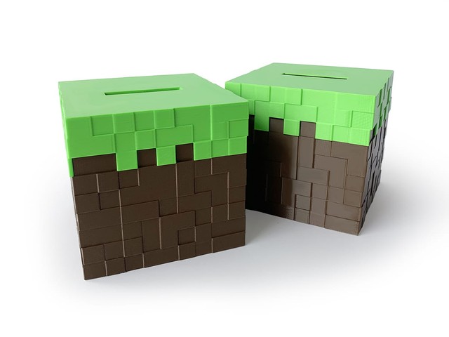 Skarbonka w stylu Minecraft grass – zdjęcie 5
