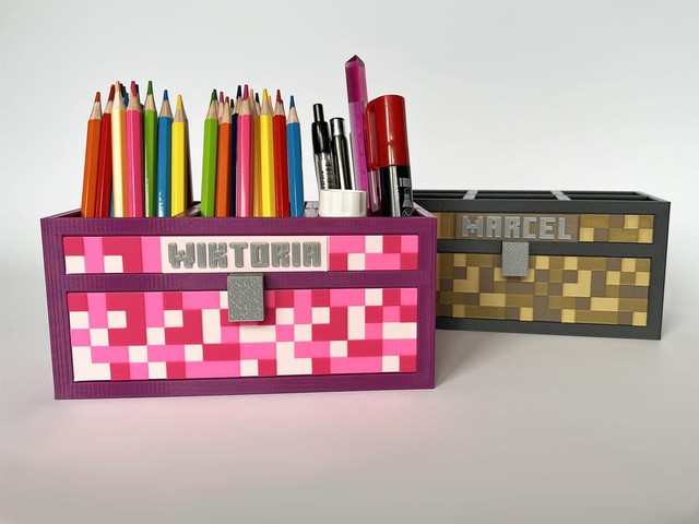 Organizer na biurko w stylu Minecraft – zdjęcie 3