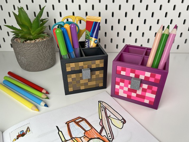 Organizer M na biurko w stylu Minecraft EKO – zdjęcie 3