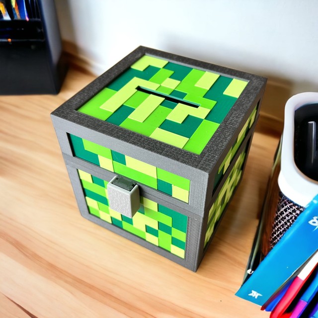 Skarbonka XL dla dziecka w stylu Minecraft – zdjęcie 4