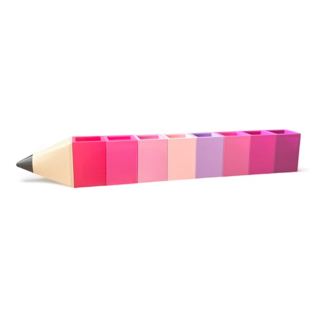 Sorter na biurko przybornik na kredki 8 pink – zdjęcie 5