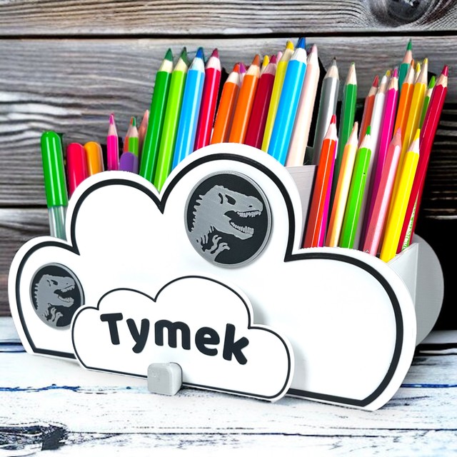 Organizer na kredki CHMURKA z imieniem BIO – zdjęcie 3
