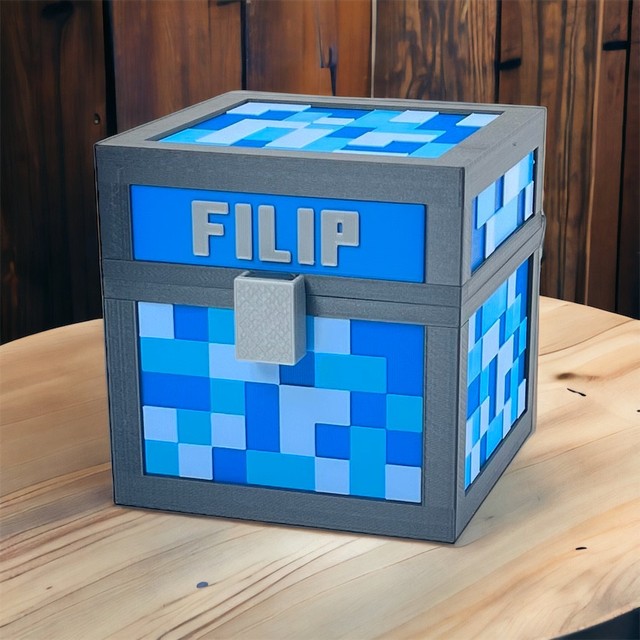 Pudełko XL z imieniem w stylu Minecraft EKO – zdjęcie 4