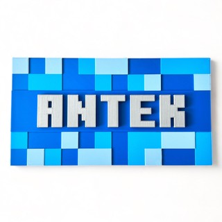 Tabliczka na ścianę/drzwi w stylu Minecraft 3D