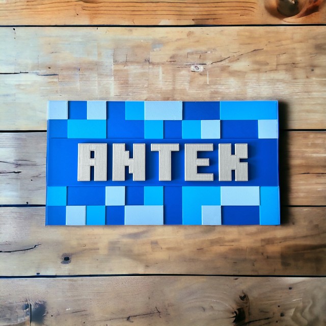 Tabliczka na ścianę/drzwi w stylu Minecraft 3D – zdjęcie 5
