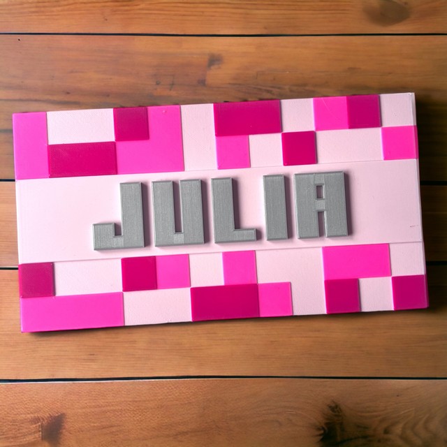 Tabliczka na ścianę/drzwi w stylu Minecraft 3D – zdjęcie 2