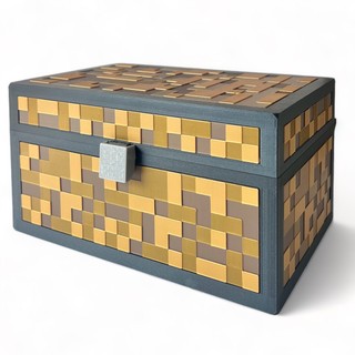 Skrzynia dla dzieci w stylu Minecraft XXL brązowa