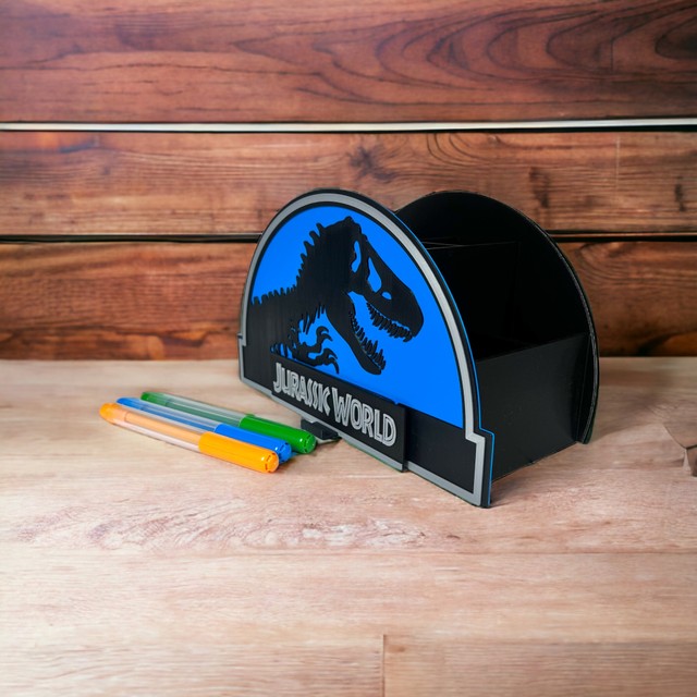 Przybornik na kredki w stylu Jurassic – zdjęcie 3