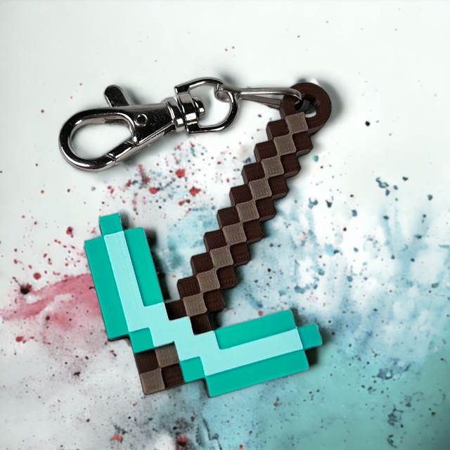 Brelok do kluczy dla dziecka Kilof Diamond Pixele – zdjęcie 3